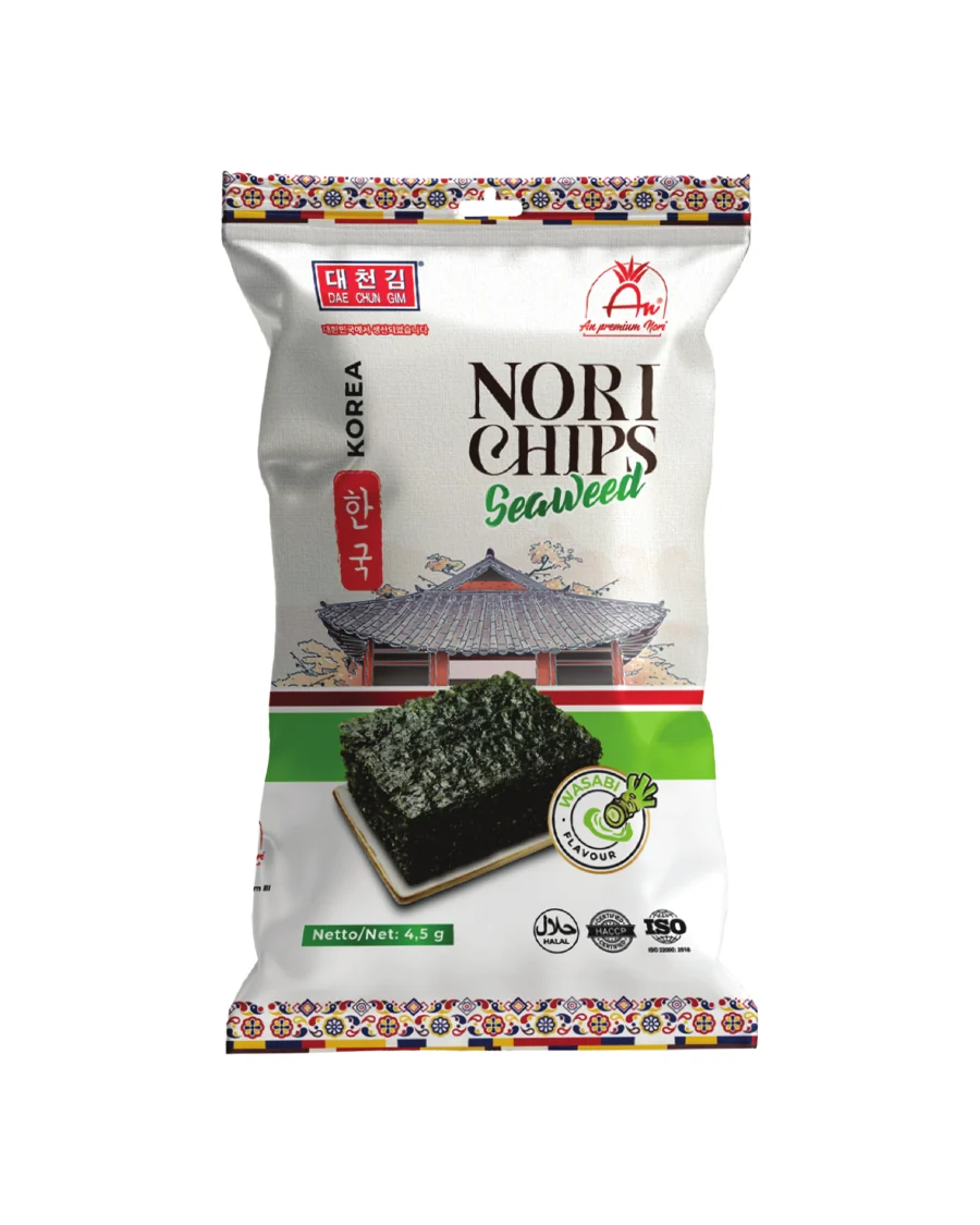 Nori Chips & Flakes — NORI CHIPS Seaweed Wasabi Flavor